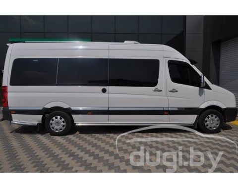 Защита порогов - площадка для Crafter (maxi).